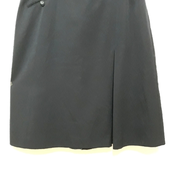 Alexander's Vintage Worsted Wool Lined Dark Blue Kkirt Size 34 - Picture 3 of 8